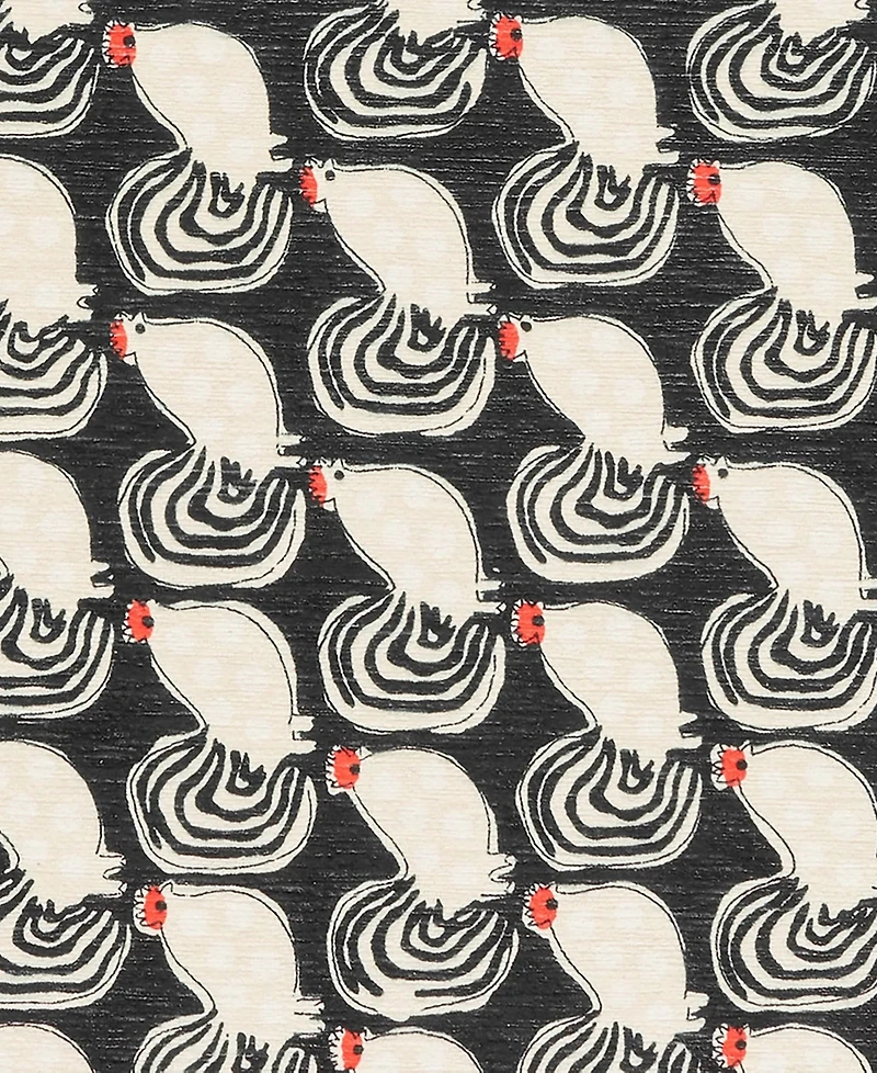 Dash and Albert Rugs by Annie Selke Cock-a-doodle-doo Machine Washable DA2169 4'x6' Area Rug