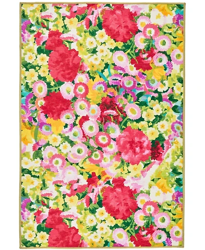Dash and Albert Rugs by Annie Selke Chamomile Cluster Machine Washable DA2166 5'x8' Area Rug