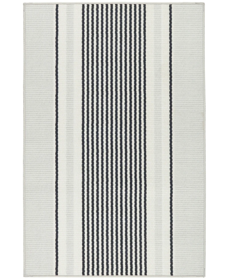 Dash and Albert Rugs by Annie Selke Gunner Stripe Machine Washable DA2038 2'x3' Area Rug