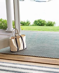 Dash and Albert Rugs by Annie Selke Blue Awning Machine Washable DA2033 8'x10' Area Rug