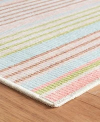 Dash Albert Rugs By Annie Selke Ana Ticking Machine Washable Da2030 Rug Collection