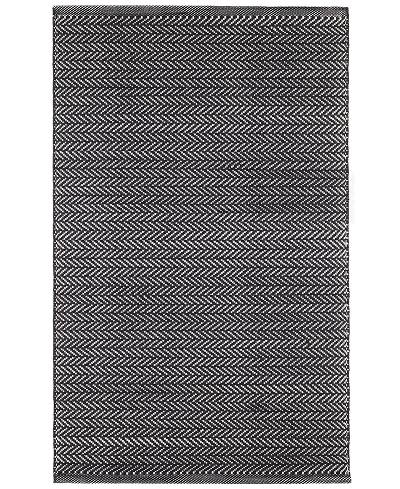 Dash and Albert Rugs by Annie Selke Herringbone Indoor/Outdoor DA971 2'6''x12' Runner Area Rug