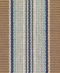 Dash and Albert Rugs by Annie Selke Blue Heron Stripe Indoor/Outdoor DA142 2'x3' Area Rug