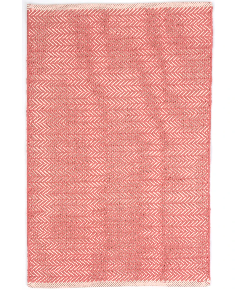 Dash and Albert Rugs by Annie Selke Herringbone Cotton RDA420 4'x6' Area Rug