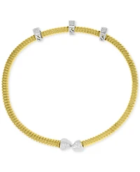 Macy's Cubic Zirconia Cuff Bracelet in 14k Gold-Plated Sterling Silver