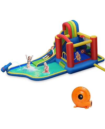 Inflatable Kid Bounce House Slide Climbing Splash Pool Jumping Castle