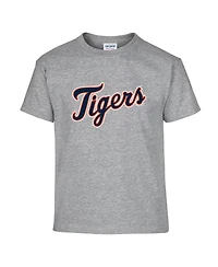 Soft As A Grape Big Boys and Girls 2-Pack Navy/Heather Gray Detroit Tigers T-Shirt Set