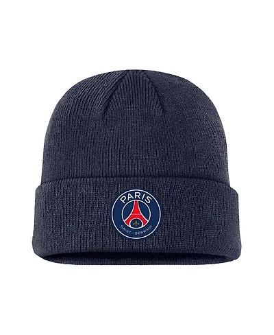 Nike Men's and Women's Navy Paris Saint-Germain Terra Cuffed Knit Hat