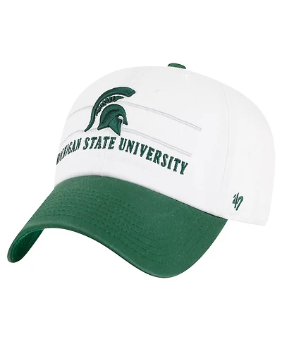 '47 Brand Men's White Michigan State Spartans Gridiron Clean Up Adjustable Hat