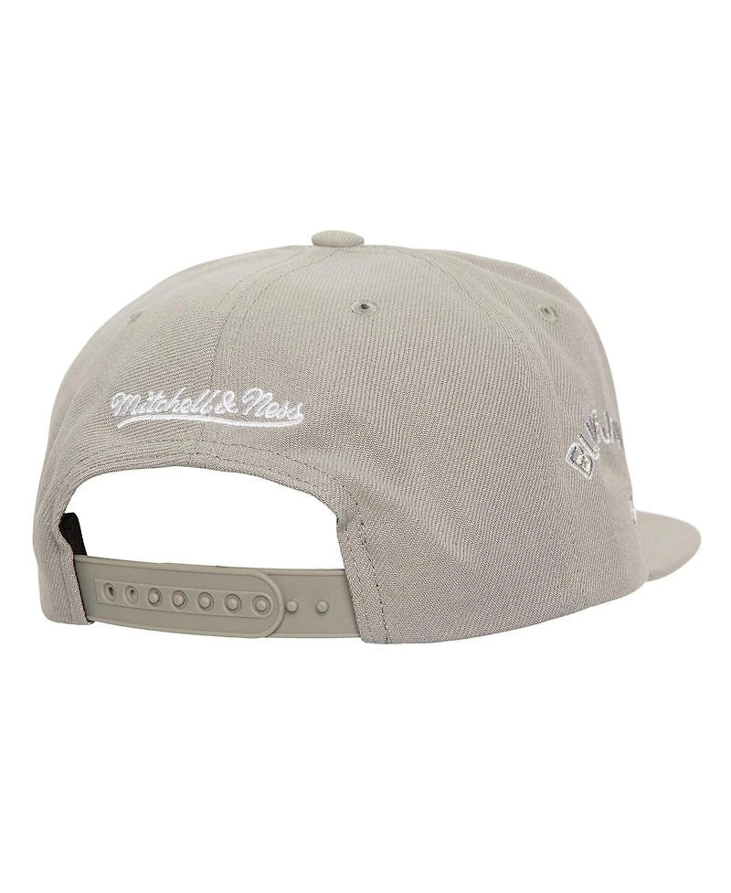 Mitchell & Ness Men's Gray Toronto Blue Jays Snapback Hat