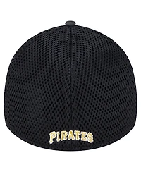 New Era Big Boys and Girls Black Pittsburgh Pirates Camo 39THIRTY Flex Hat