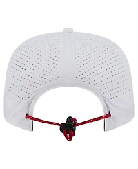 New Era Men's White Los Angeles Angels Perforated Golfer Snapback Hat