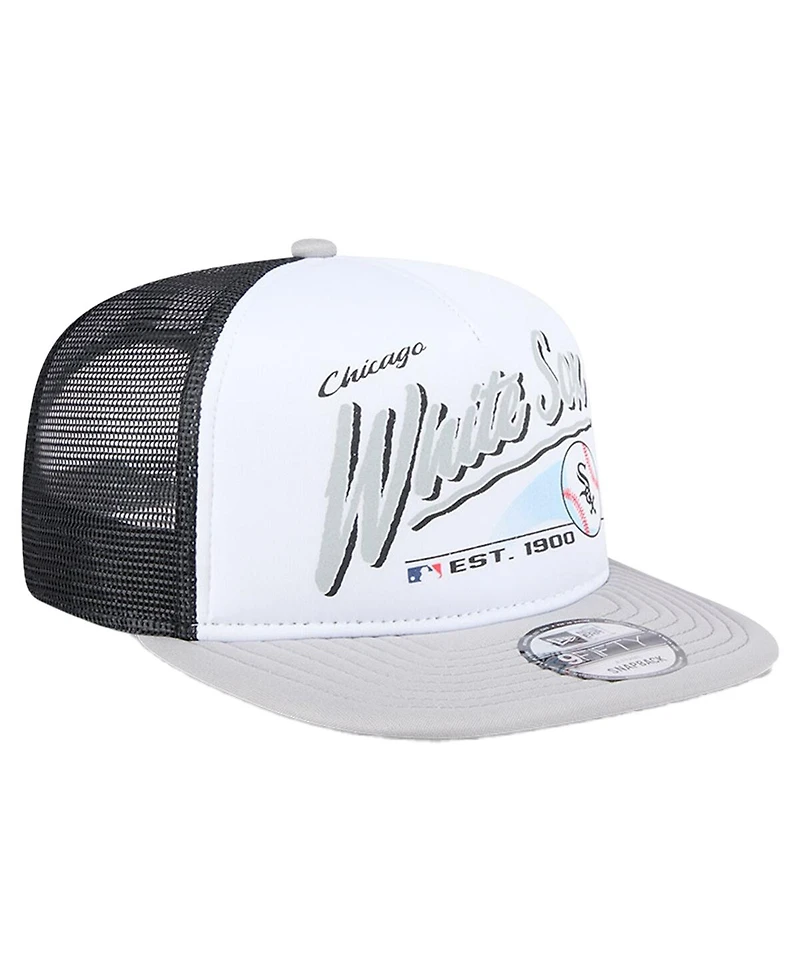 New Era Big Boys and Girls White Chicago White Sox Retro 9FIFTY Snapback Hat