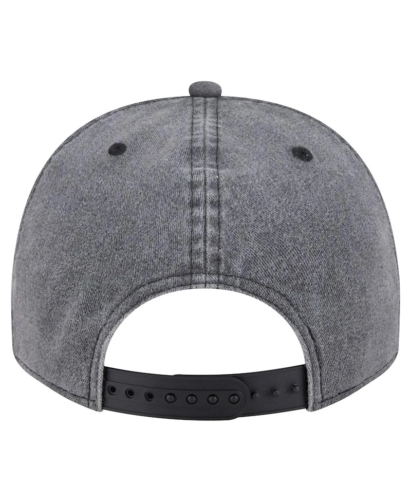 New Era Men's Charcoal Memphis Grizzlies Throwback Washed Pre-Curved 9FIFTY Snapback Hat