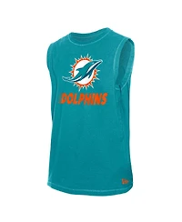 New Era Men's Aqua Miami Dolphins Leisure Collection Tank Top