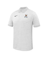 Nike Men's White Virginia Cavaliers 2025 Early Season Coaches Sideline Victory Stripe Performance Polo Shirt