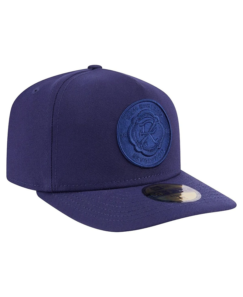 New Era Men's Navy England Revolution Color Pack A-Frame 59FIFTY Fitted Hat
