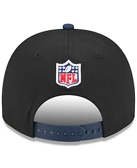 New Era Big Boys and Girls Black/College Navy Seattle Seahawks 2025 Nfl Draft A-Frame 9FIFTY Snapback Hat