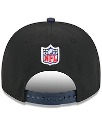 New Era Big Boys and Girls Black/Navy Chicago Bears 2025 Nfl Draft A-Frame 9FIFTY Snapback Hat