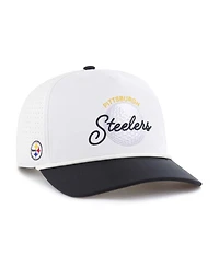 '47 Brand Men's White/Black Pittsburgh Steelers Gimmie Golf Hitch Rope Adjustable Hat