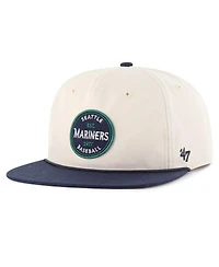 '47 Brand Men's Cream Seattle Mariners Payson Captain Adjustable Hat