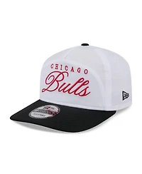 New Era Men's White/Black Chicago Bulls 2025 Nba Draft On-Stage Nylon 19TWENTY Adjustable Hat