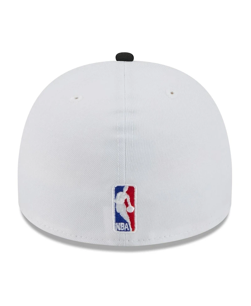 New Era Men's White/Black Chicago Bulls 2025 Nba Draft A-Frame 59FIFTY Fitted Hat