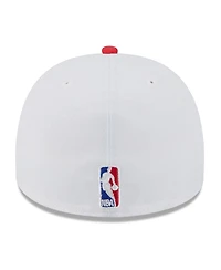 New Era Men's White/Red Atlanta Hawks 2025 Nba Draft A-Frame 59FIFTY Fitted Hat