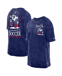 New Era Men's Navy Usmnt Old School Sport Mineral Wash T-Shirt