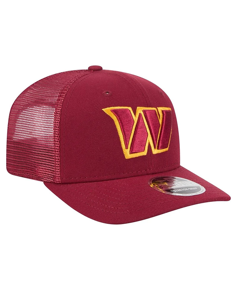 New Era Men's Burgundy Washington Commanders Team Collection 9SEVENTY Stretch-Snap Adjustable Hat