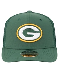 New Era Men's Green Green Bay Packers Team Collection 9SEVENTY Stretch-Snap Adjustable Hat