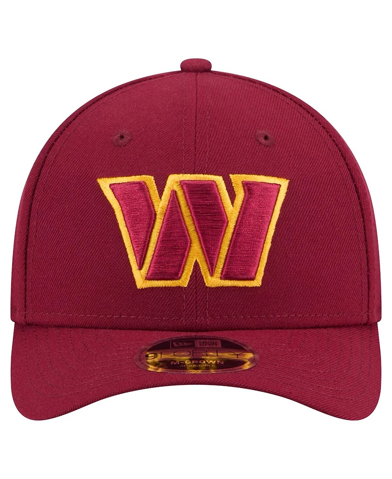 New Era Men's Burgundy Washington Commanders Team Collection 9FORTY M-Crown Adjustable Hat