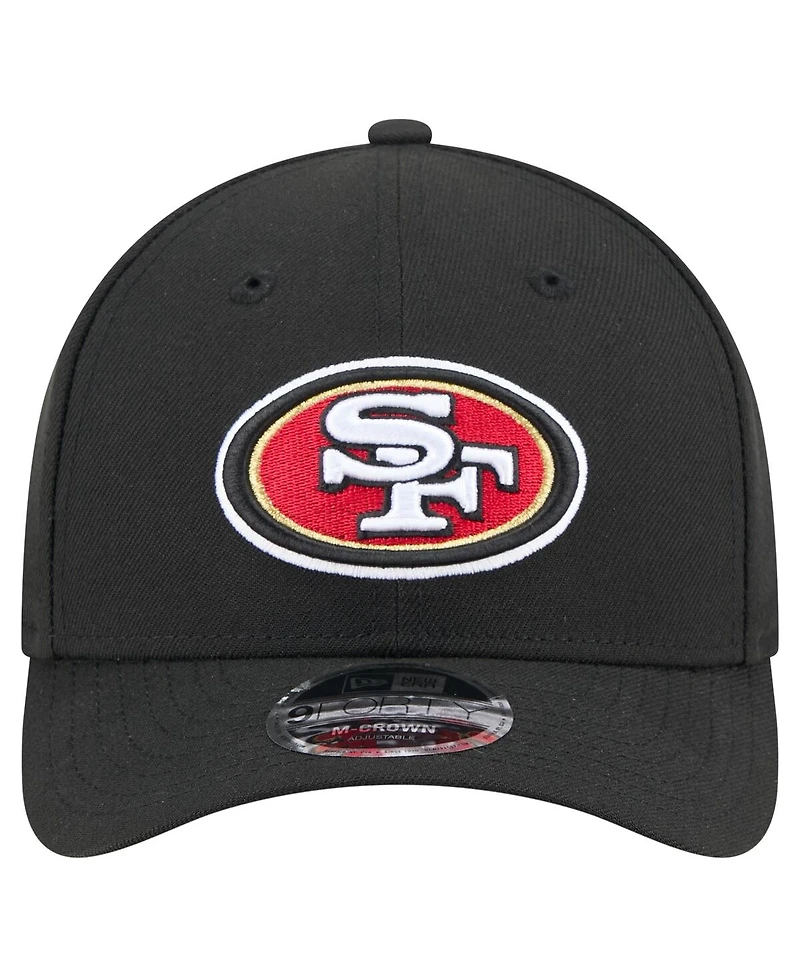 New Era Men's Black San Francisco 49ers Team Collection 9FORTY M-Crown Adjustable Hat