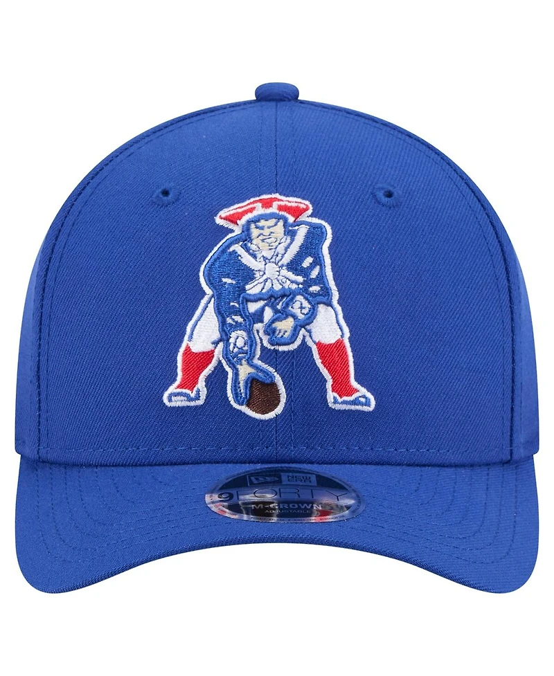 New Era Men's Royal New England Patriots Team Collection 9FORTY M-Crown Adjustable Hat