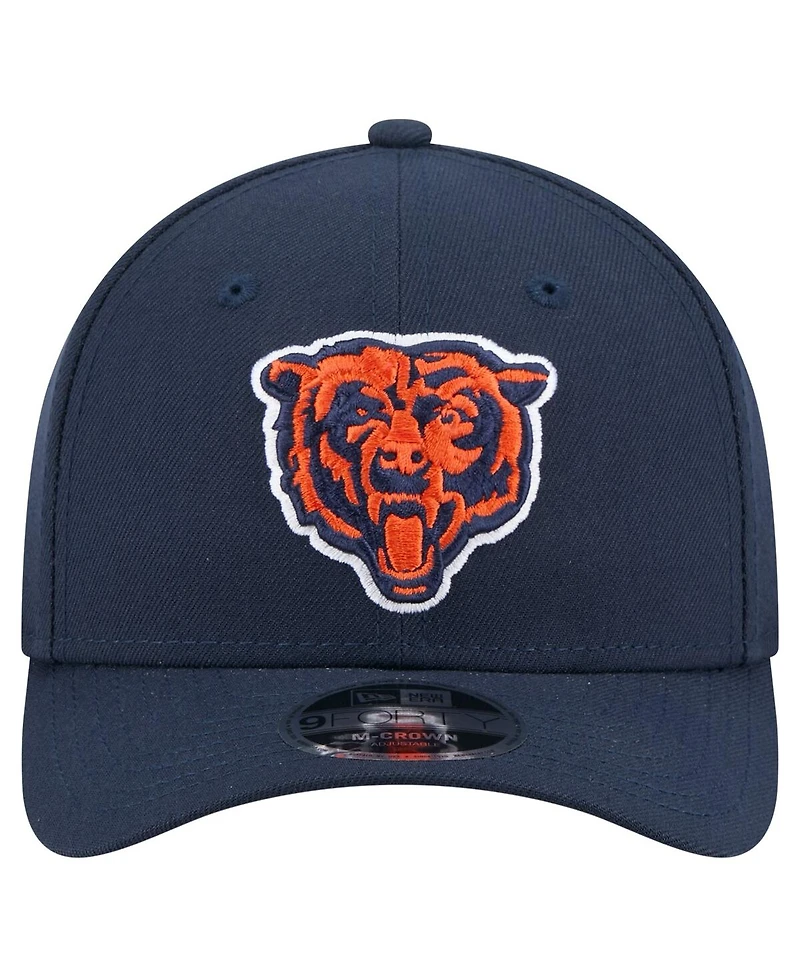 New Era Men's Navy Chicago Bears Team Collection 9FORTY M-Crown Adjustable Hat