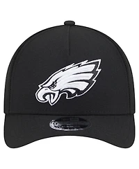 New Era Men's Black Philadelphia Eagles Team Collection 9FORTY M-Crown A-Frame Adjustable Hat