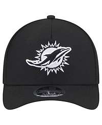 New Era Men's Black Miami Dolphins Team Collection 9FORTY M-Crown A-Frame Adjustable Hat