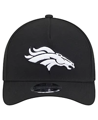 New Era Men's Black Denver Broncos Team Collection 9FORTY M-Crown A-Frame Adjustable Hat