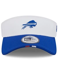 New Era Men's White/Royal Buffalo Bills 2025 Nfl Training Camp Adjustable Visor Hat