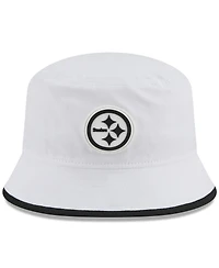 New Era Men's White Pittsburgh Steelers 2025 Nfl Training Camp Stretch Bucket Hat