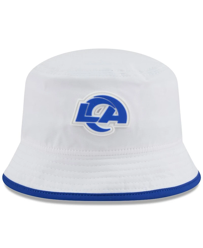 New Era Men's White Los Angeles Rams 2025 Nfl Training Camp Stretch Bucket Hat