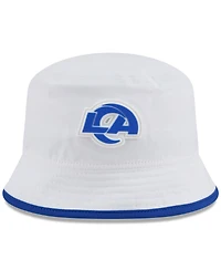 New Era Men's White Los Angeles Rams 2025 Nfl Training Camp Stretch Bucket Hat
