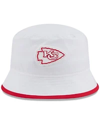 New Era Men's White Kansas City Chiefs 2025 Nfl Training Camp Stretch Bucket Hat