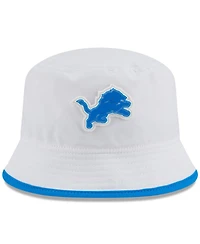 New Era Men's White Detroit Lions 2025 Nfl Training Camp Stretch Bucket Hat
