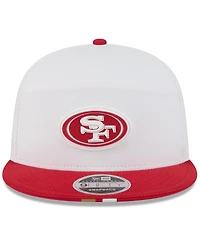 New Era Men's White/Scarlet San Francisco 49ers 2025 Nfl Training Camp Split Panel 9FIFTY Snapback Hat