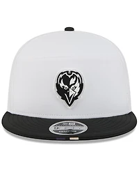 New Era Men's White/Black Baltimore Ravens 2025 Nfl Training Camp Split Panel 9FIFTY Snapback Hat