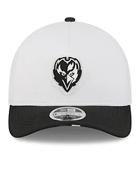 New Era Men's White/Black Baltimore Ravens 2025 Nfl Training Camp A-Frame 9FORTY Adjustable Hat