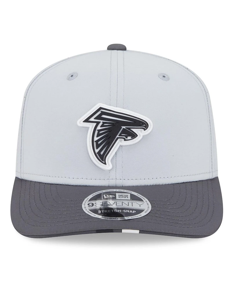 New Era Men's Gray/Graphite Atlanta Falcons 2025 Nfl Training Camp 9SEVENTY Adjustable Hat
