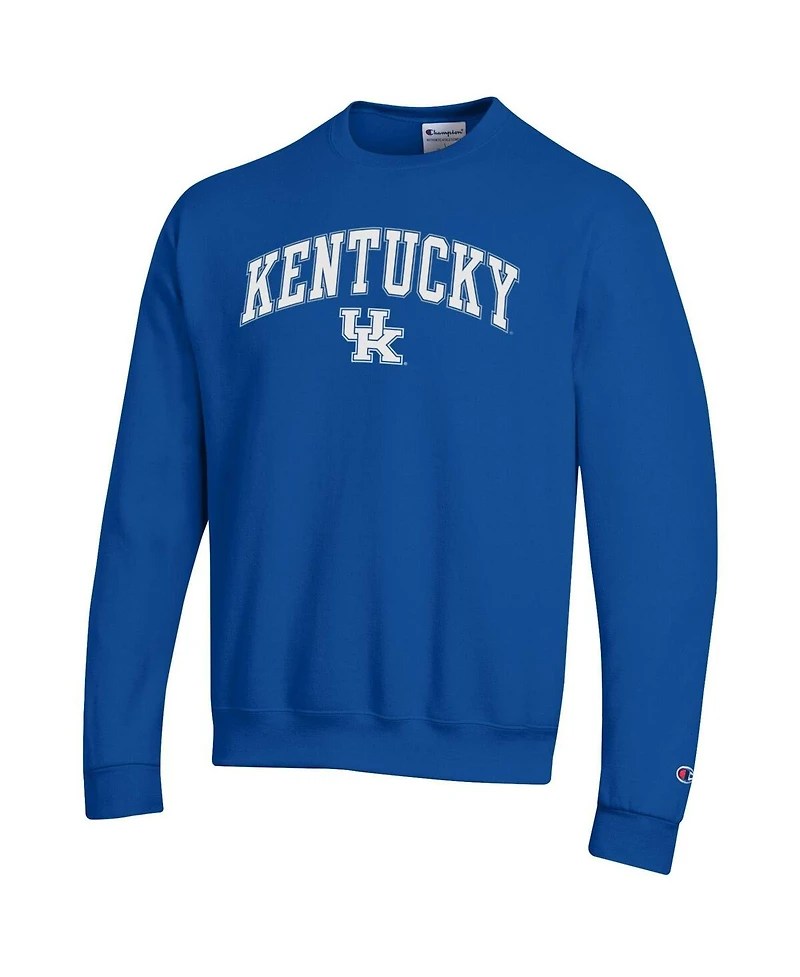 Champion Men's Royal Kentucky Wildcats Arch Over Logo Pullover Sweatshirt