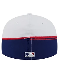 New Era Men's Royal/White Texas Rangers Paint Stroke 59FIFTY Fitted Hat